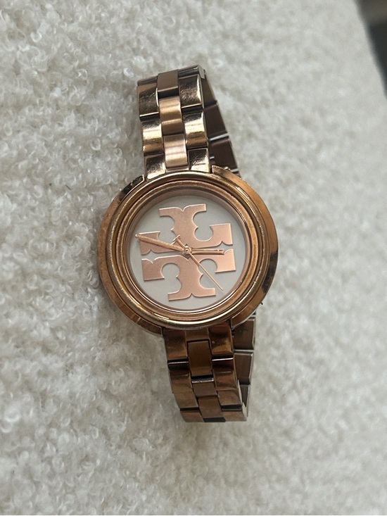Tory Burch Accessories - Tory Burch Rose Gold Logo Watch